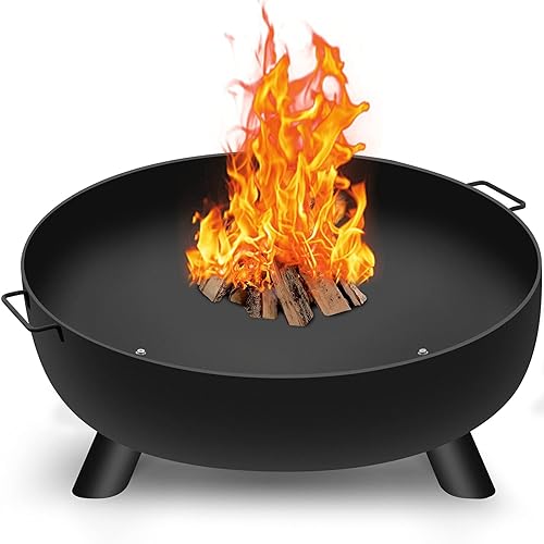 AMAGABELI GARDEN HOME Fire Pit Outdoor Wood Burning Firepit for