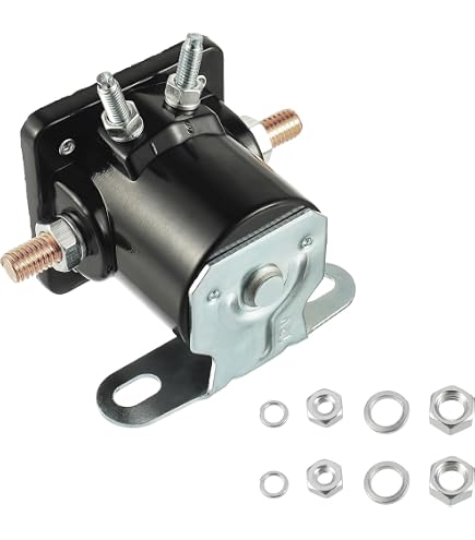RARHMT 12V Heavy Duty Starter Relay Solenoid SW3 - Fits Ford, Bronco, Tractor, Outboard Motors, Red