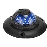 Entatial Flush Mount Compass, Reliable Marine Compass ABS for Travel for Vehicles for Boating for Marine