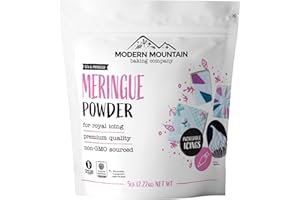 MODERN MOUNTAIN Meringue Powder (5lb) For Royal Icing, Premium Quality, High Egg White Formula, Create Incredible Royal Icing or Frosting for Sugar Cookies, Naturally Flavored, Verified Gluten Free, Non-GMO Sourced