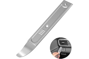 YAORIK 4140 Pry Tool, Trim Removal Tool Pry Bar for Panels and Trim, Car Trim Removal Tool, Pocket Mini Pry Bar Car Trim Removal Tool, Auto Trim Removal Kit Interior and Exterior for Plane, 1 Pack