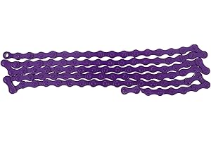 BELLIFFY Single Speed Purple Bike Chain Replacement for Mountain and Road Bikes, Heavy Duty Bicycle Roller