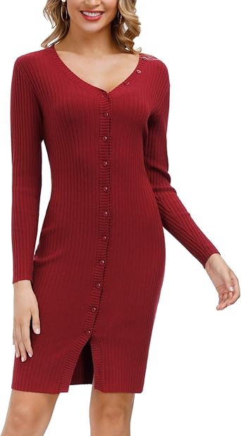 button down cardigan dress