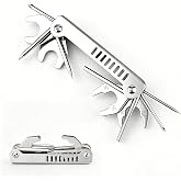 OVOVFANY 13-in-1 Scuba Folding Stainless Steel Repair &amp; Adjusting Tools | Diving Multi-Tool for Regulators, BCD &amp; Hose Maintenance - Essential Scuba Gear Accessories &amp; Save-a-Dive Kit