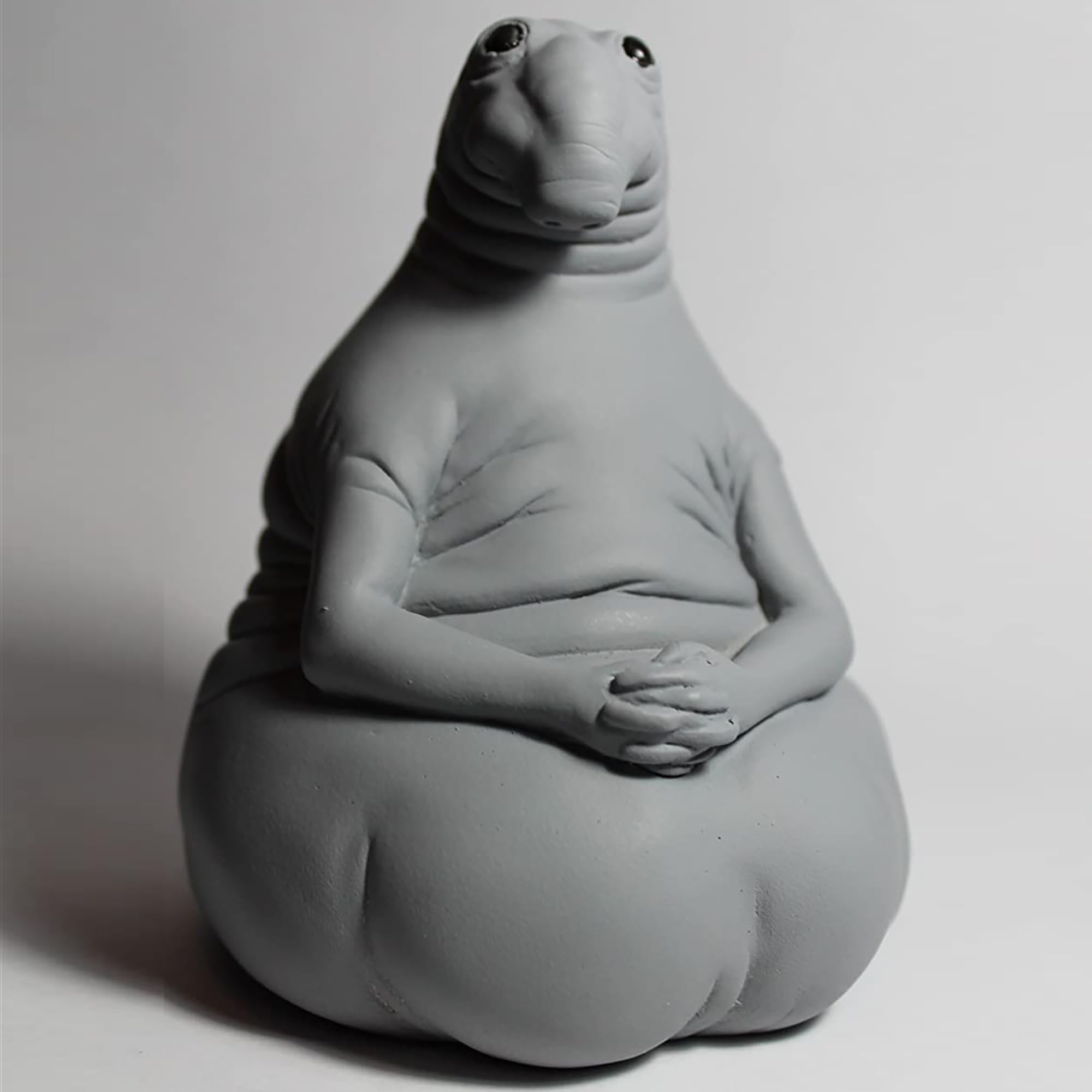 Zhdun Meme Homunculus Loxodontus Plaster Gypsum Sculpture Piggy Money Bank Moneybank Moneybox Waiting Awaiter For Children