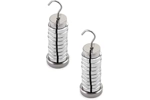 QWORK Slotted Weight Set, 13 Weights with Hanger and Case