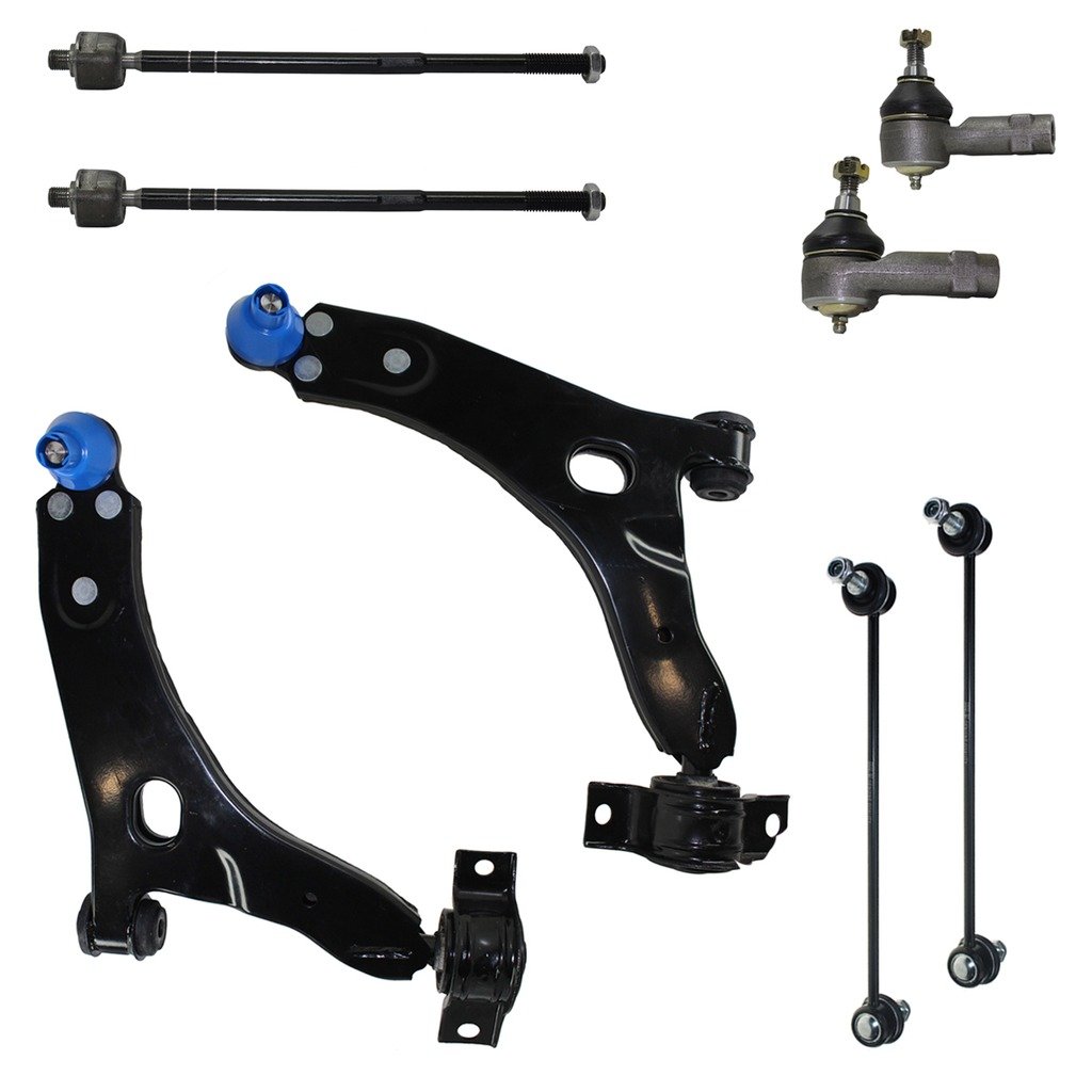 8 Piece Front /& Rear Suspension Kit Control Arms Ball Joints Sway Bar End Links