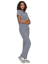 floralhue Scrubs for Women, V-Neck Scrubs Top