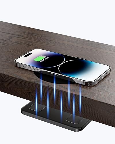 Eazpower Invisible Wireless Charger, 40MM Under Desk Wireless
