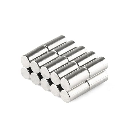 20 piezas Imán Imanes neodimio NdFeB N50 Cilindro 5 x 10 mm ...