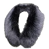 LDFWAY Faux Fur Collar Scarf Hood Collar Shawl Stole Neck Warmer for Winter Coat