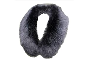 LDFWAY Faux Fur Collar Scarf Hood Collar Shawl Stole Neck Warmer for Winter Coat