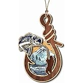 Fishing Ornament 2025 - Unique Fish Ornaments for Men Women, Fishing Christmas Ornaments for Christmas Tree, Unique Ornaments for Tree Decor, Elegant for Women Fisherman