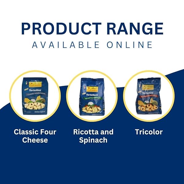 CORABELLA FOUR CHEESE TORTELLINI PASTA, NON GMO | CLASSIC FOUR PURE CHEESE | NO PRESERVATIVES – PREMIUM INGREDIENTS ITALIAN FLAVOR – MADE IN ITALY – 8-OZ (PACK OF 3)