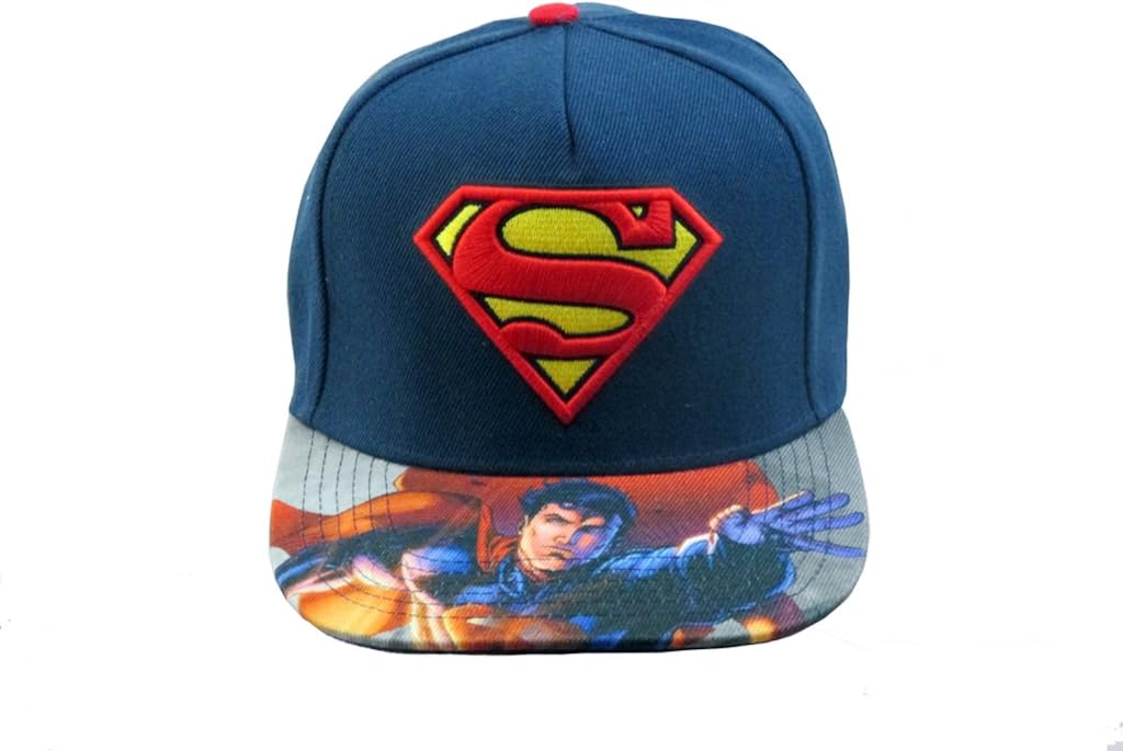superman flat bill hat