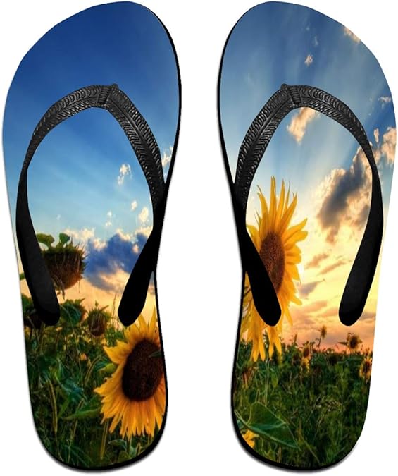 bright yellow flip flops