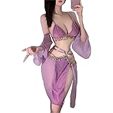 SINROYEE Women Sexy Cosplay Lingeries Anime Maid Dress Halloween Chinaese Classical Cosplay Princess Dancer Outfit