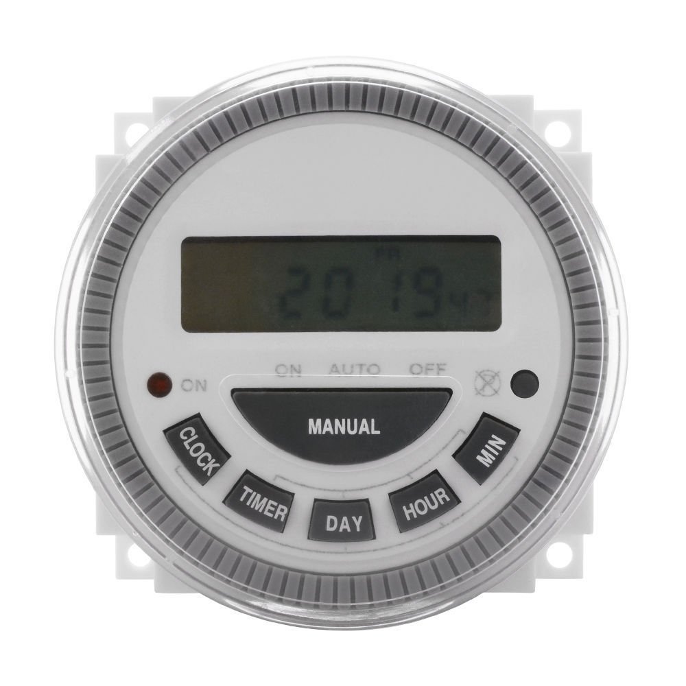 7 Day Programmable Timer Switch Pool Gate Sprinklers Lights 110/120 v