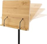 Theodore Bamboo Music Stand Orchestral Desk Stand with Tripod Base view 5