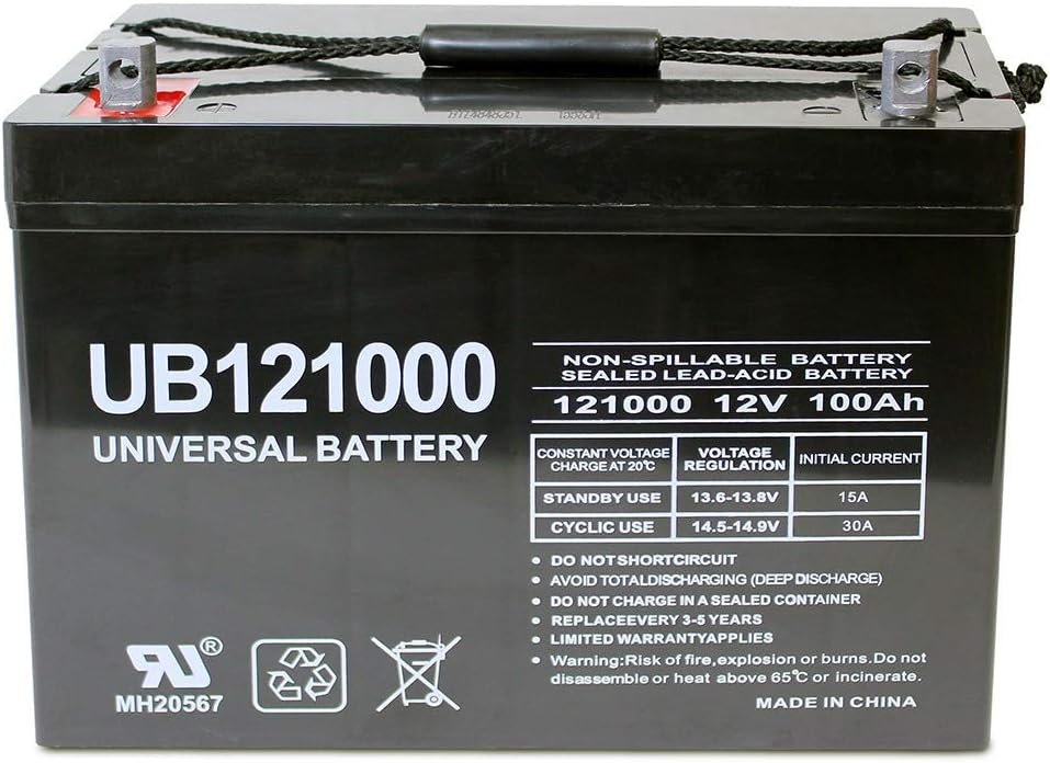 Universal Power Group 12V 100Ah SLA Battery Replacement for Zoeller Sump Pump