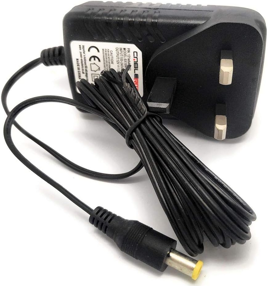 Power-adapters.co.uk 12v Replacement Power Supply Adapter Fits Makita DMR104 Site Radio - Proprietary Center Pin Connector - 12V DC, 1A, 100-240V AC Input - Black
