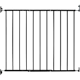 KidCo 24.75-42.5" Safeway Walk Through Baby Gate for Stairs and Doorways | No-Trip Top of Stairs Baby Gate No Bottom Bar | Quick-Release Mounted Hardware for Security and Easy Removal (Black)