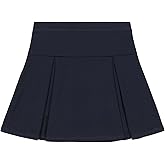 Izod Girls School Uniform Sensory-Friendly Pleated Scooter Skirt with Undershorts, Soft Fabric, Tagless with Flat Seams