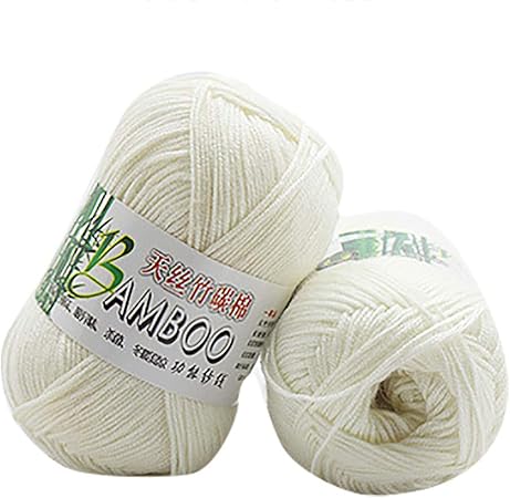 Amazon Com Venta De Limpieza Hilos Para Tejer Ganchillo Manualidades Kfso Tejidos A Mano Bambu Algodon Hilo Ganchillo Suave Bufanda Sueter Sombrero Hilo Lana Arte Manualidades Y Costura