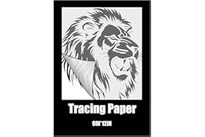 Epakh Tracing Paper for Drawing, 120 Sheets Transparent Vellum Paper for Tracing Pads for Pencil Sketching Drawing DIY Crafts Painting Wax Printing Calligraphy Ink Markers(9 x 12 Inch)