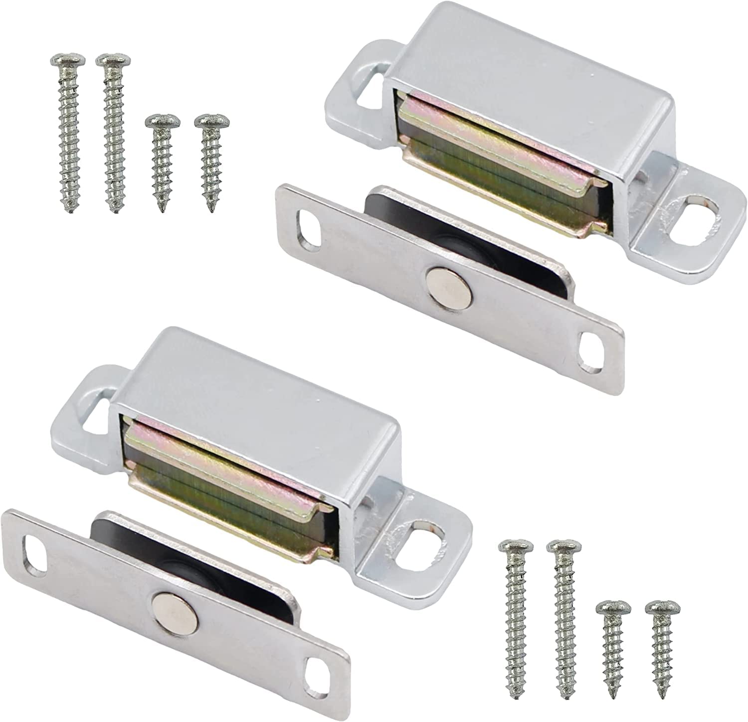 Merriway BH07668 Magnetic Catch Steel Nickel Plated 6 Kg, Silver