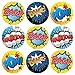 Superhero Party Kisses Candy Stickers, Chocolate Drops Labels - 180 Count