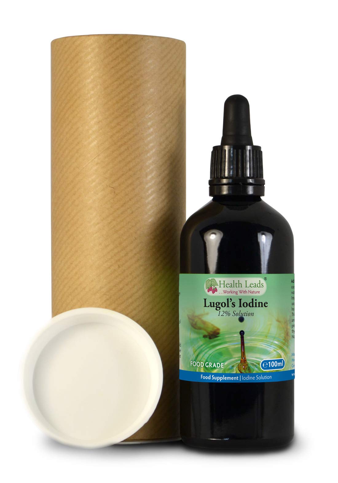 Lugols 12% Iodine Solution 100ml, High Strength, True 12% Liquid Formulation, Bulb Pipette for Easy & Accurate Dispensing, Formulated & Made in Wales…