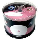 HP DVD+R DL Dual Layer 8X 8.5GB White Inkjet HUB Printable 50PACK