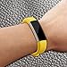 KingAcc Compatible Replacement Bands for Fitbit Alta HR, Fitbit Alta, Silicone Fitbit Alta HR Band Alta Band, Buckle Wristband Strap Women Men (1-Pack, Yellow, Large)