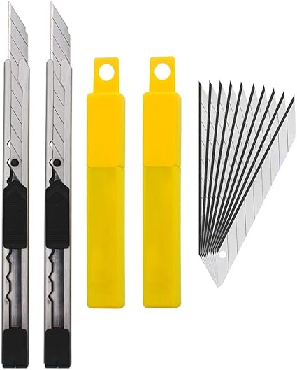 Amazon Co Jp Kiligen 2個 9mm 30度細工用カッターナイフ 個ィー カッター 替刃 デザインナイ Diy 工具 ガーデン