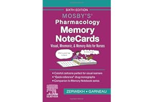 Mosby's Pharmacology Memory NoteCards: Visual, Mnemonic, and Memory Aids for Nurses