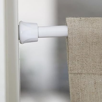 Amazon Com Curtain Rod Tension Rod 27 Inch Length Adjustable
