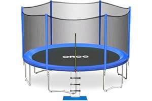 ORCC 1200LBS Weight Capacity Trampoline 16 15 14 12 10 8FT Outdoor Yard Trampolines for Kids Adults Outdoor Yard Trampolines for Kids Adults