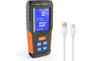 AZX 3 in 1 Rechargeable EMF Meter, Digital Electromagnetic Field Radiation Detector Portable Hand-held 2'' LCD EMF Detector for Home EMF Inspections, Office, Outdoor, Ghost Hunting