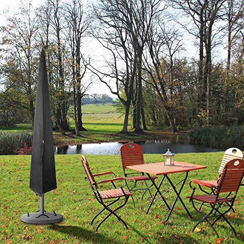 AISHN Umbrella Cover Patio, Cantilever Outdoor Garden Durable Umbrellas Cover, 600D Parasol Waterproof UV-resistan Umbrellas Cover with Zipper, Suitable for 6ft to 11ft