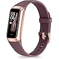 Fitness Tracker with Step Counter/Calories/Stopwatch, Activity Tracker, Health Tracker with Heart Rate Monitor, Sleep Tracker,1.10''AMOLED Touch Color Screen, Pedometer Watch for Women Men