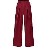BTFBM Women High Waist Palazzo Pants Spring 2026 Casual Wide Leg Trousers Loose Work Office Business Suit Pant Pockets