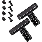 XYgdhqpt 2Pcs SFATM02N01A1 Dust Cover Hinges,Open 45 Degree,w/Screws &amp; Nut | Fit for Technics SL1200 MKII / SL1210 MK II Gramophone,Support The Cover Plate To Hover And Prevent It From Slipping Off (2)