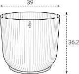 elho Vibes Fold Round 40 Large Plant Pot 100% Recycled Plastic Pink Ø39xH36 cm view 6