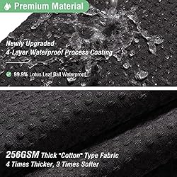 Dynamene Stall Black Fabric Shower Curtain - Waffle