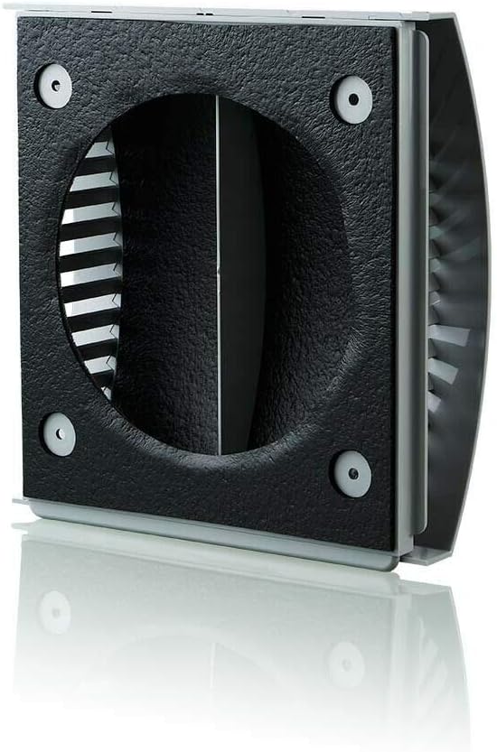Fantronix 100 mm (4”) Grey Wall Vent Cover - Wind & Sound Reducing Baffle with Draft Exclusion for Extractor Fans & Heat Recovery - Image 3