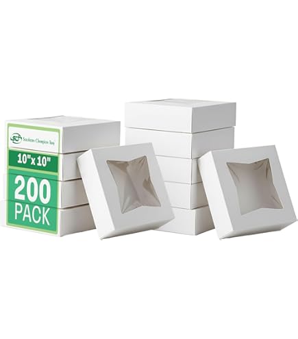 Amazon.com: SOUTHERN CHAMPION 9X9X2-1/2 WINDOW BAKERY BOX| 200CT