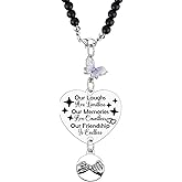 Friendship Gifts for Friends Sister Friend Car Hanging Accessories Long Distance Relationship Gifts for Her Women Birthday Graduation Present for BFF Bestie Rear View Mirror Car Charm