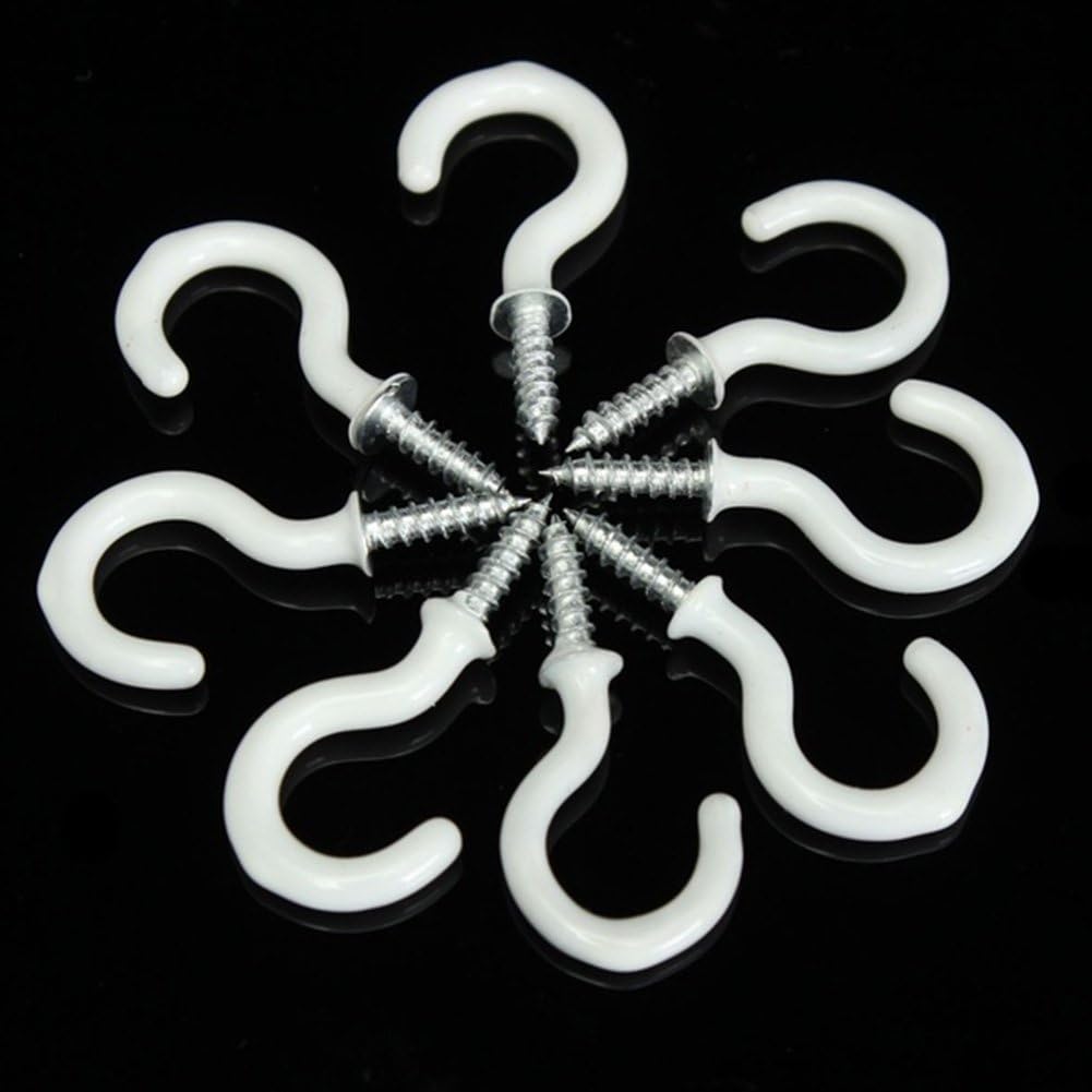 Ganchos de techo con soporte para tazas con revestimiento de vinilo 25