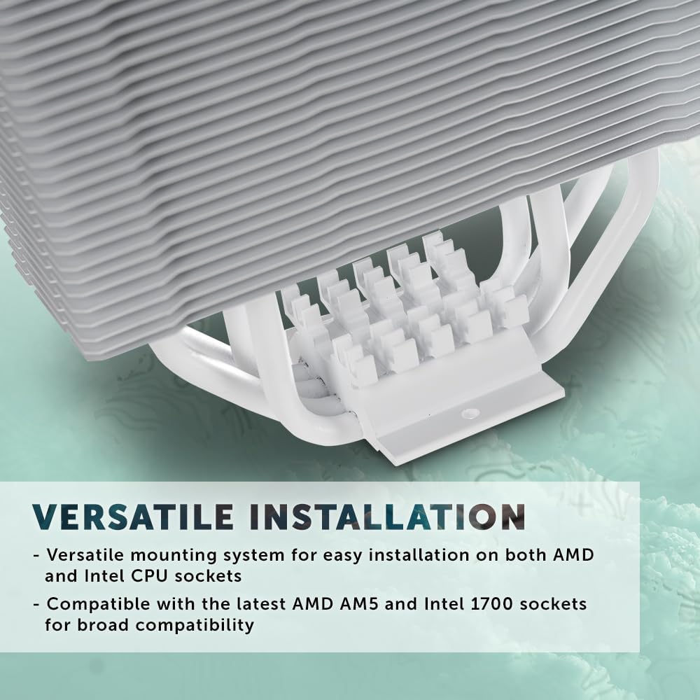 Kolink Umbra EX180 White Edition CPU Cooler - 120 mm 5